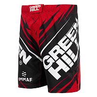 Шорты для MMA MMi-3922 IMMAF Approved Green Hill